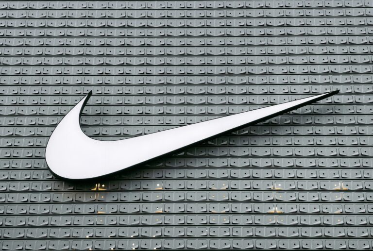 Nike white and black concrete building